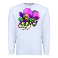 Mardi Gras Heart And Mask Premium Sweatshirt | Teevron