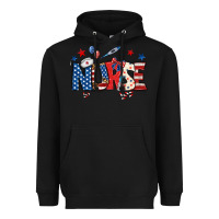 Black american nurse Heavyweight Hoodie - BundleAndBundleShop