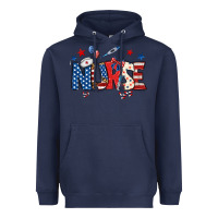 Navy american nurse Heavyweight Hoodie - BundleAndBundleShop