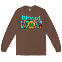 Chestnut blessed mom sunflower Long Sleeve Tee - Zillion Design Studio