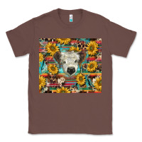 Chestnut white Scottish calf and sunflowers Classic Tee - BarkalooDesign