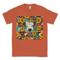 Copper white Scottish calf and sunflowers Classic Tee - BarkalooDesign