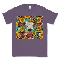 Lavender white Scottish calf and sunflowers Classic Tee - BarkalooDesign
