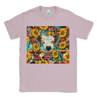 Lilac white Scottish calf and sunflowers Classic Tee - BarkalooDesign