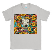 Moon Dust white Scottish calf and sunflowers Classic Tee - BarkalooDesign