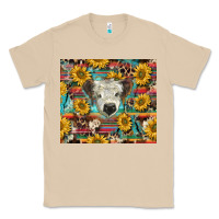 Mushroom white Scottish calf and sunflowers Classic Tee - BarkalooDesign