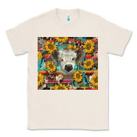 Natural white Scottish calf and sunflowers Classic Tee - BarkalooDesign