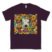 Plum white Scottish calf and sunflowers Classic Tee - BarkalooDesign