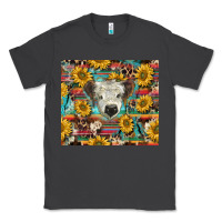 Smoke white Scottish calf and sunflowers Classic Tee - BarkalooDesign