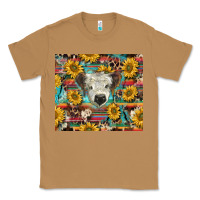 Toasted Coconut white Scottish calf and sunflowers Classic Tee - BarkalooDesign