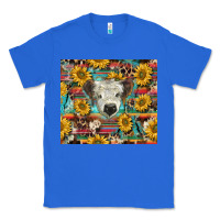 True Royal white Scottish calf and sunflowers Classic Tee - BarkalooDesign