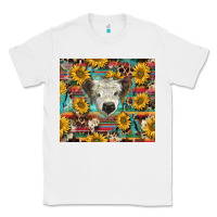 White white Scottish calf and sunflowers Classic Tee - BarkalooDesign