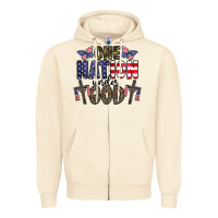 Sandshell one nation under god Zipper Hoodie - CowhideDigitalArt