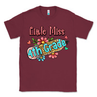 Burgundy little miss fourth grade Classic Tee - RanaPortraitStore