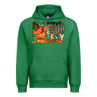 Emerald happy turkey day Urban Hoodie - MaliasSmallBusiness