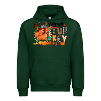 Forest Green happy turkey day Urban Hoodie - MaliasSmallBusiness