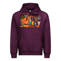 Mauve Wine happy turkey day Urban Hoodie - MaliasSmallBusiness
