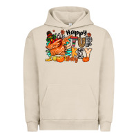 Pigment French Oak happy turkey day Urban Hoodie - MaliasSmallBusiness