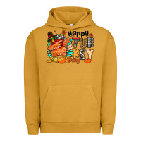 Pigment Peanut Butter happy turkey day Urban Hoodie - MaliasSmallBusiness