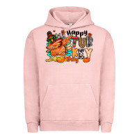 Pigment Salmon happy turkey day Urban Hoodie - MaliasSmallBusiness