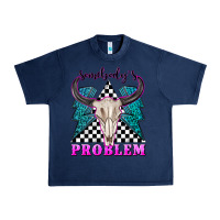Navy somebodys problem Urban Heavy Tee - texasbilliewilder