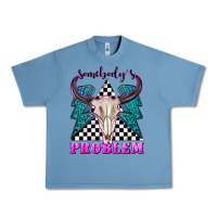 Pebble Blue somebodys problem Urban Heavy Tee - texasbilliewilder