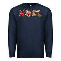 Navy noel with sock and reindeer Premium Sweatshirt - AdoDesignShop