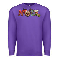 Purple noel with sock and reindeer Premium Sweatshirt - AdoDesignShop