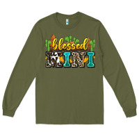 Army Green blessed mini Long Sleeve Tee - Zillion Design Studio