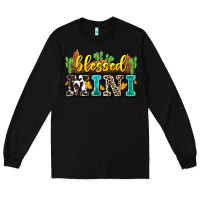 Black blessed mini Long Sleeve Tee - Zillion Design Studio