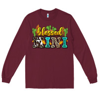 Burgundy blessed mini Long Sleeve Tee - Zillion Design Studio