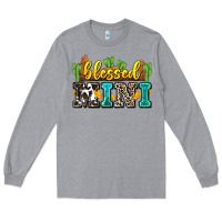 Heather Grey blessed mini Long Sleeve Tee - Zillion Design Studio
