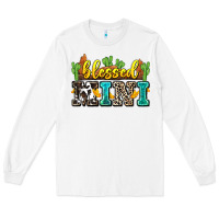 White blessed mini Long Sleeve Tee - Zillion Design Studio