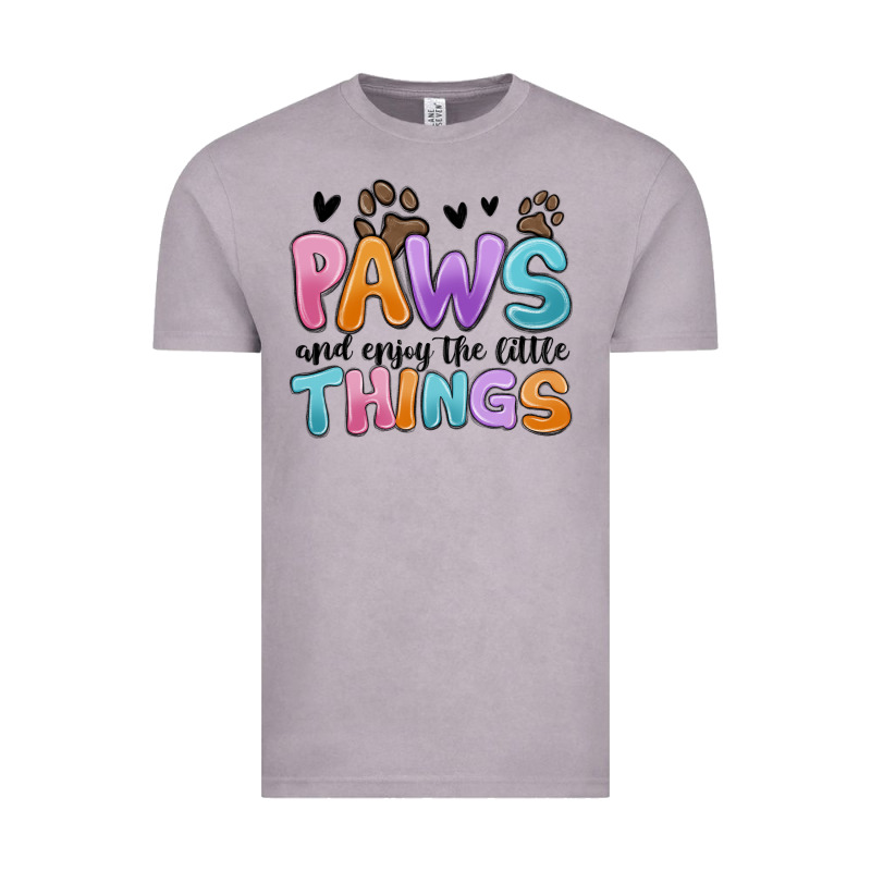 Paws And Enjoy The Little Things Vintage Tee by MaliasSmallBusiness | Teevron