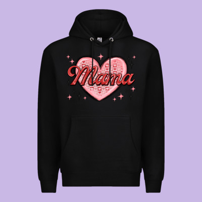Mama Valentines Premium Hoodie Designed By Maliassmallbusiness