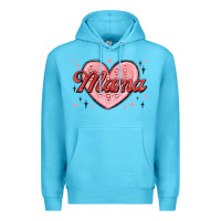 Ocean Blue mama valentines Premium Hoodie - MaliasSmallBusiness