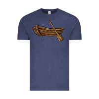 Vintage Denim rowboat Vintage Tee - BarkalooDesign