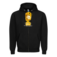 Black baseball throphy cup fa element Zipper Hoodie - FaDigitalArtStudio