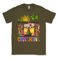 Army Green the only b.s. i need is beer and sunshine Classic Tee - Zillion Design Studio