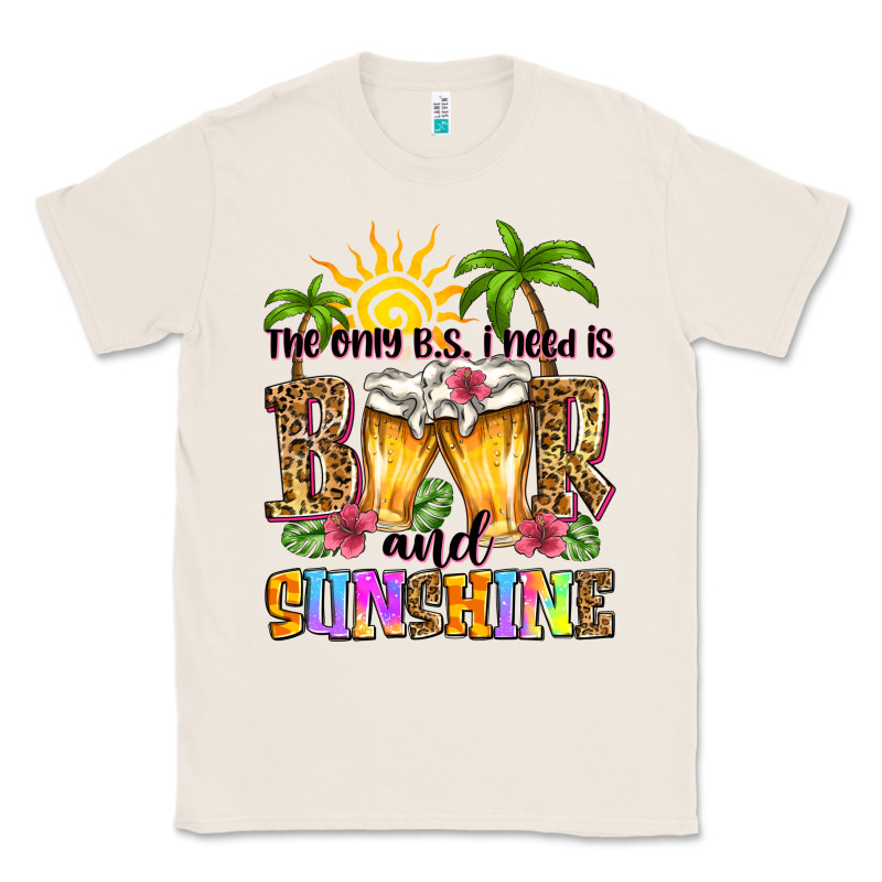 The Only B.s. I Need Is Beer And Sunshine Classic Tee by Zillion Design Studio | Teevron
