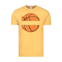 Vintage Mustard custom basketball Vintage Tee - MaliasSmallBusiness