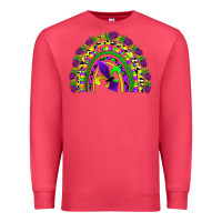 Cardinal mardi gras rainbow Premium Sweatshirt - AdoDesignShop