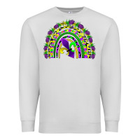 Dove Grey mardi gras rainbow Premium Sweatshirt - AdoDesignShop