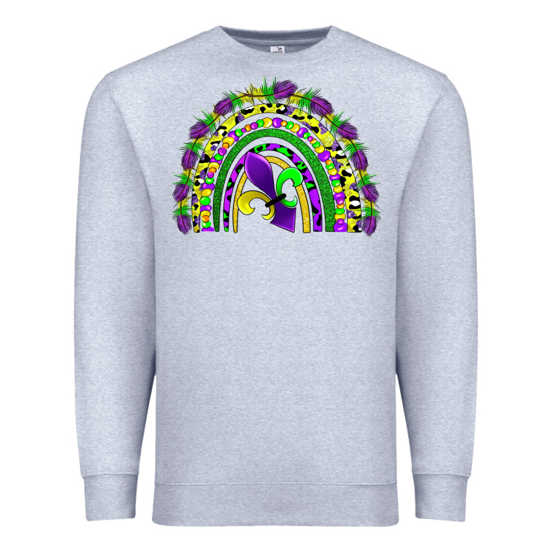 Mardi Gras Rainbow Premium Sweatshirt by AdoDesignShop | Teevron