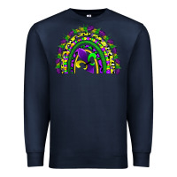 Navy mardi gras rainbow Premium Sweatshirt - AdoDesignShop