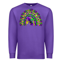 Purple mardi gras rainbow Premium Sweatshirt - AdoDesignShop