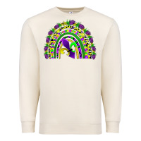 Sandshell mardi gras rainbow Premium Sweatshirt - AdoDesignShop