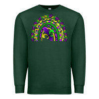 Sports Green mardi gras rainbow Premium Sweatshirt - AdoDesignShop