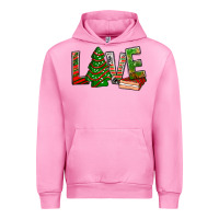 Fuchsia Pink Love Christmas tree cake Urban Hoodie - NancyCooperArtShop