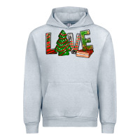 Heather Grey Love Christmas tree cake Urban Hoodie - NancyCooperArtShop